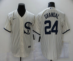 Nike Chicago White Sox #24 Yasmani Grandal 2021 Field of Dreams With Name Game Authentic Stitched MLB Jersey