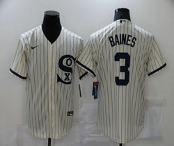 Nike Chicago White Sox #3 Harold Baines 2021 Field of Dreams With Name Game Authentic Stitched MLB Jersey