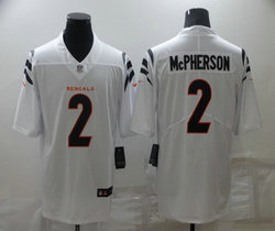 Nike Cincinnati Bengals #2 Evan McPherson White Vapor Untouchable Authentic Stitched NFL jersey