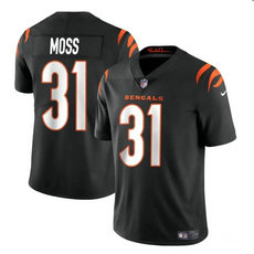 Nike Cincinnati Bengals #31 Zack Moss Black Vapor Untouchable Authentic Stitched NFL Jersey