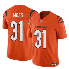 Nike Cincinnati Bengals #31 Zack Moss Orange 2024 F.U.S.E Authentic Stitched NFL Jersey