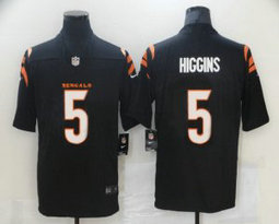 Nike Cincinnati Bengals #5 Tee Higgins Black Vapor Untouchable Authentic Stitched NFL Jersey