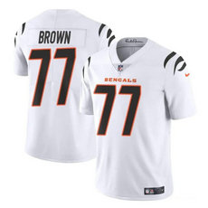Nike Cincinnati Bengals #77 Trent Brown White Vapor Untouchable Authentic stitched NFL jersey