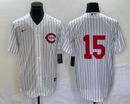 Nike Cincinnati Reds #15 Nick Senzel White Field of Dreams Game Authentic Stitched MLB jersey