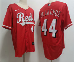Nike Cincinnati Reds #44 Elly De La Cruz Red FlexBase Red 44 in front Authentic Stitched MLB Jersey