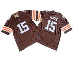 Nike Cleveland Browns #15 Joe Flacco Brown 2023 F.U.S.E Authentic Stitched NFL Jersey