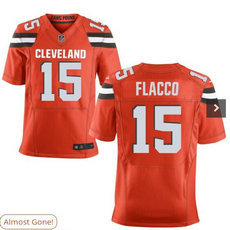 Nike Cleveland Browns #15 Joe Flacco Orange Vapor Untouchable Authentic stitched NFL jersey