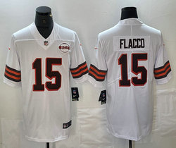 Nike Cleveland Browns #15 Joe Flacco White 1946 Vapor Untouchable Stitched Football Jersey