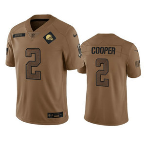 Nike Cleveland Browns #2 Amari Cooper 2023 Brown Salute To Service Authentic Stitched NFL Jersey