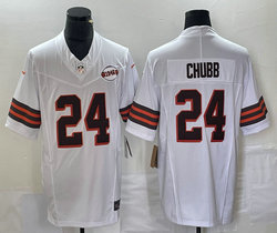 Nike Cleveland Browns #24 Nick Chubb 1946 White 2023 F.U.S.E. Authentic Stitched NFL Jersey