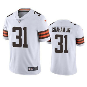 Nike Cleveland Browns #31 Thomas Graham Jr White Vapor Untouchable Authentic Stitched NFL Jersey