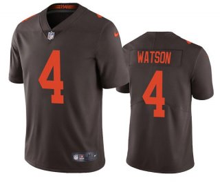 Nike Cleveland Browns #4 Deshaun Watson Brown Rush Authentic stitched NFL jersey