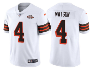 Nike Cleveland Browns #4 Deshaun Watson White 1946 Collection Authentic stitched NFL jersey