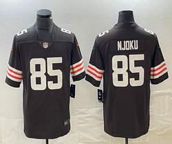 Nike Cleveland Browns #85 David Njoku Brown Vapor Untouchable Authentic Stitched NFL Jersey