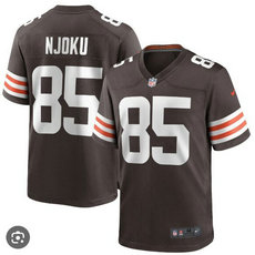 Nike Cleveland Browns #85 David Njoku Brown Vapor Untouchable Authentic stitched NFL jersey
