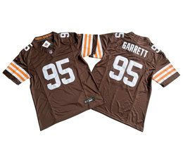 Nike Cleveland Browns #95 Myles Garrett Browns 2023 F.U.S.E. Authentic Stitched NFL Jersey