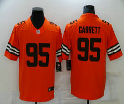 Nike Cleveland Browns #95 Myles Garrett Orange Inverted Legend Authentic stitched NFL jersey