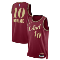 Nike Cleveland Cavaliers #10 Darius Garland Red 2024 City Authentic Stitched NBA Jersey