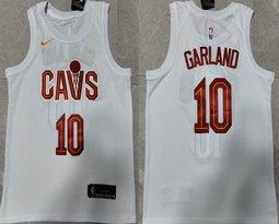Nike Cleveland Cavaliers #10 Darius Garland White 22-23 Authentic Stitched NBA Jersey