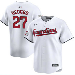 Nike Cleveland Guardians #27 Austin Hedges White Game Authentic Stitched MLB Jersey