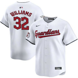 Nike Cleveland Guardians #32 Gavin Williams White Game Authentic Stitched MLB Jersey