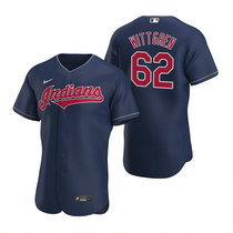 Nike Cleveland Indians #62 Nick Wittgren Indians Navy Blue Flexbase Authentic Stitched MLB Jerseys