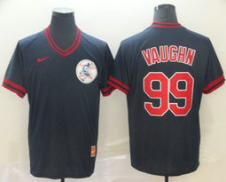 Nike Cleveland Indians #99 Ricky Vaughn Pullover Throwback Authentic stitched MLB jersey