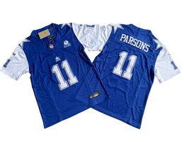Nike Dallas Cowboys #11 Micah Parsons Light Blue 2023 F.U.S.E. Established In 1960 Patch Jersey