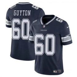 Nike Dallas Cowboys #60 Tyler Guyton Navy 2024 Draft Vapor Untouchable Football Jersey