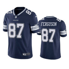 Nike Dallas Cowboys #87 Jake Ferguson Blue Vapor Untouchable Authentic Stitched NFL Jersey