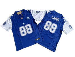 Nike Dallas Cowboys #88 CeeDee Lamb Light Blue 2023 F.U.S.E. Established In 1960 Patch Jersey