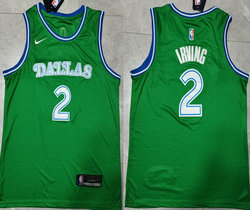 Nike Dallas Mavericks #2 Kyrie Irving Green Authentic Stitched NBA Jersey