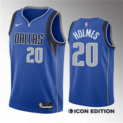 Nike Dallas Mavericks #20 Richaun Holmes Blue Stitched NBA Jersey
