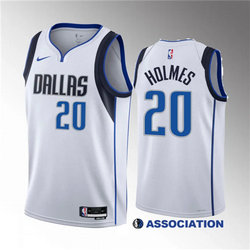 Nike Dallas Mavericks #20 Richaun Holmes White Stitched NBA Jersey
