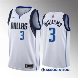 Nike Dallas Mavericks #3 Grant Williams White Stitched NBA Jersey