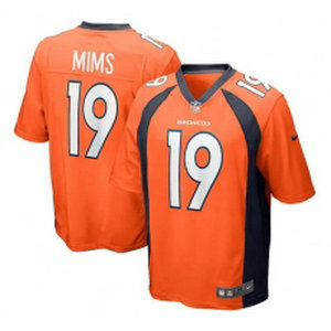 Nike Denver Broncos #19 Marvin Mims Jr Orange Vapor Untouchable Authentic Stitched NFL Jersey