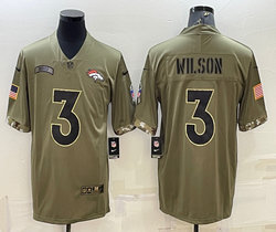 Nike Denver Broncos #3 Russell Wilson 2022 Salute To Service Authentic Stitched NFL jersey