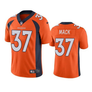 Nike Denver Broncos #37 Marlon Mack Orange Vapor Untouchable Authentic Stitched NFL Jersey