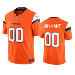 Nike Denver Broncos Customized Orange 2024 F.U.S.E Authentic Stitched NFL Jersey