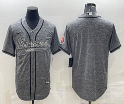 Nike Denver Broncos Hemp grey Joint Authentic Stitched baseball jersey
