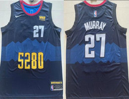 Nike Denver Nuggets #27 Jamal Murray 2023-24 With Advertising Authentic Stitched NBA Jersey