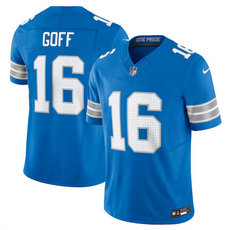 Nike Detroit Lions #16 Jared Goff Blue 2024 Vapor Untouchable Authentic Stitched NFL Jersey