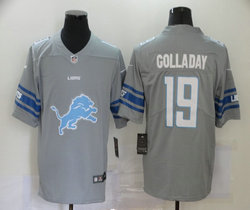 Nike Detroit Lions #19 Kenny Golladay Grey With team logo Authentic Stitched NFL Jersey