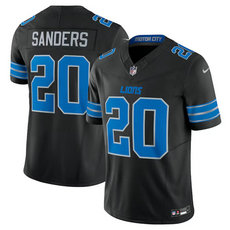 Nike Detroit Lions #20 Barry Sanders Black 2024 Vapor Untouchable Authentic Stitched NFL Jersey