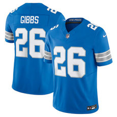Nike Detroit Lions #26 Jahmyr Gibbs Blue 2024 Vapor Untouchable Authentic Stitched NFL Jersey