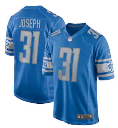Nike Detroit Lions #31 Kerby Joseph Blue Vapor Untouchable Authentic Stitched NFL Jersey