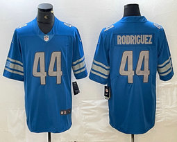 Nike Detroit Lions #44 Malcolm Rodriguez Blue Vapor Untouchable Authentic Stitched NFL Jersey