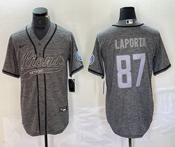 Nike Detroit Lions #87 Aidan Hutchinson Hemp grey Joint Authentic Stitched baseball jersey
