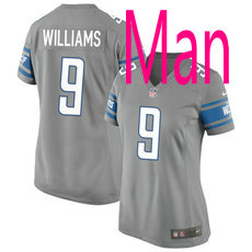 Nike Detroit Lions #9 Jamaal Williams Gray Vapor Untouchable Authentic Stitched NFL Jersey
