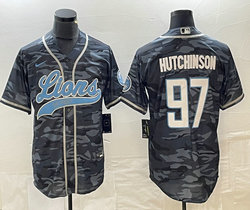 Nike Detroit Lions #97 Aidan Hutchinson Camo Joint Authentic Stitched baseball jersey